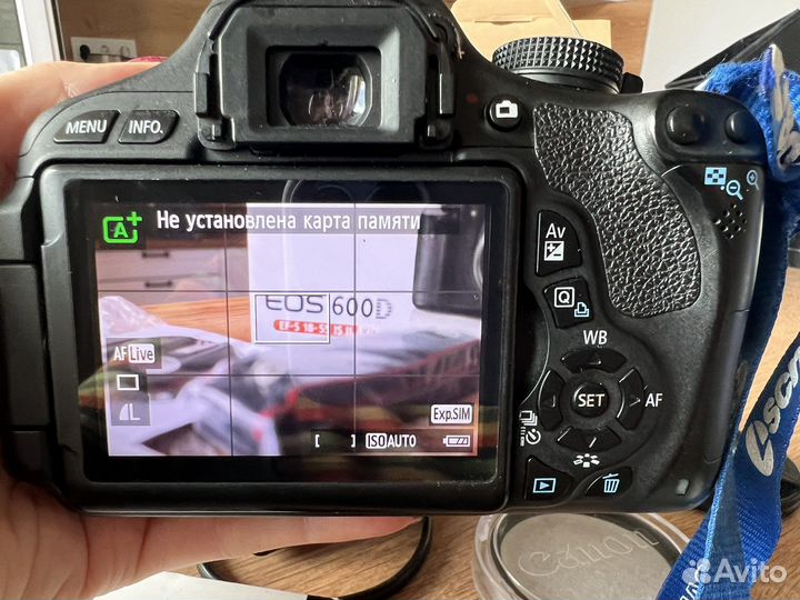 Фотоаппарат canon 600d с объективом 18-55