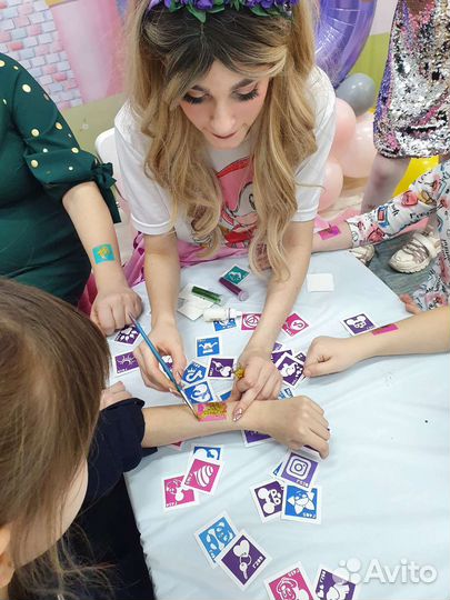 Аквагрим и прически на вечеринку