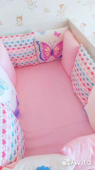 Бортики в кроватку новые