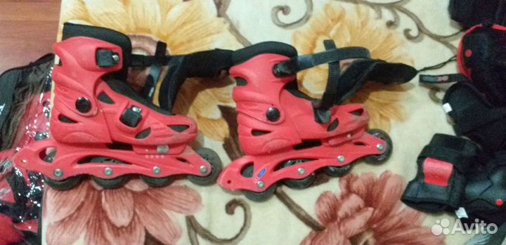 Детские ролики и защита размер 32-35