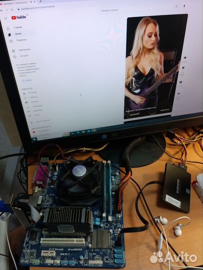 Мат. плата Asus H61M-K (1155)