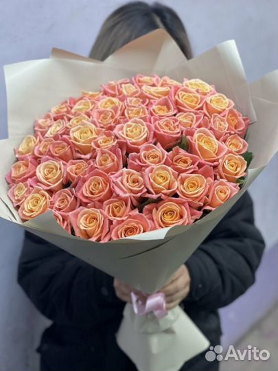 Букеты цветы розы