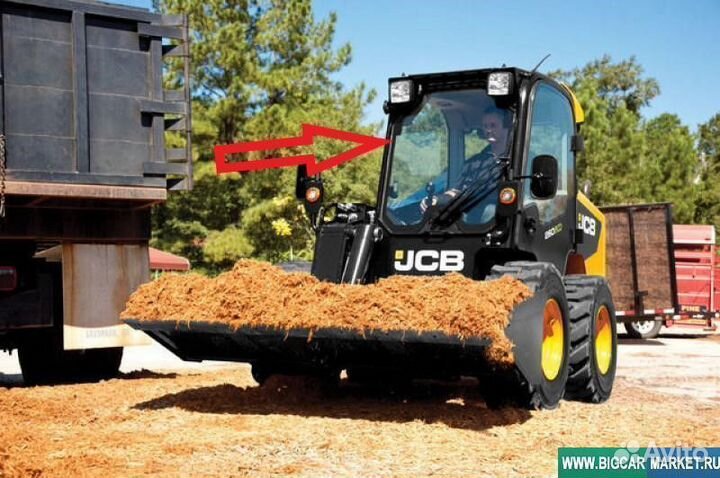 Стекло лобовое JCB eco 155