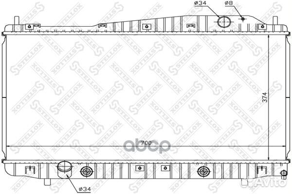 10-25321-SX радиатор системы охлаждения АКПП C