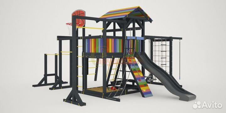 Детская площадка Савушка 2 (Black Edition)