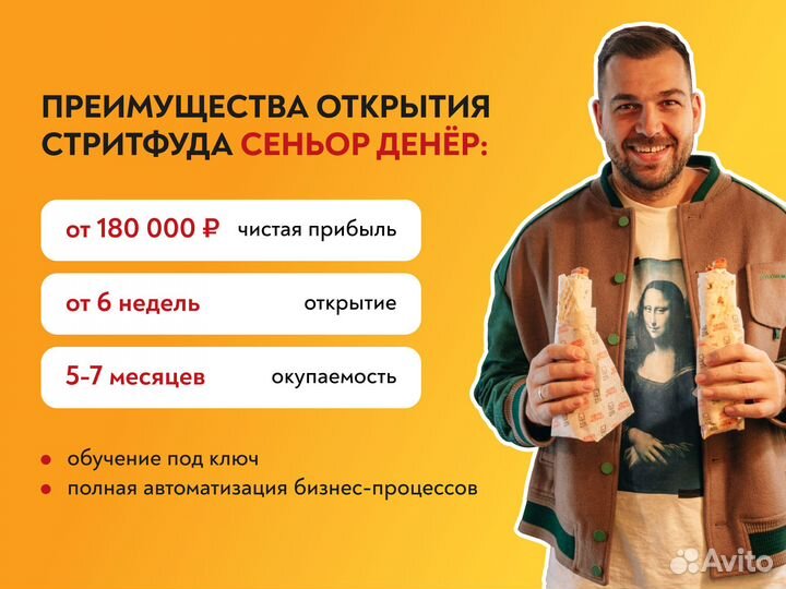 Франшиза сети быстрого питания Сеньор Денёр