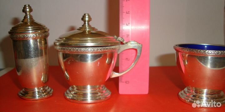 Серебряный набор для специй. Англия. 925 пр