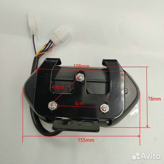 LED Приборная панель для электротехники 72в