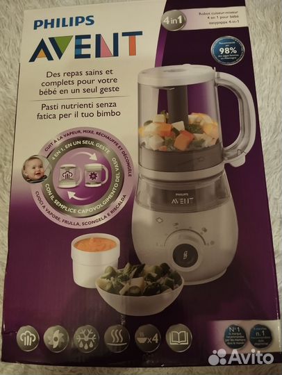 Блендер-пароварка Philips Avent SCF883 4 в 1