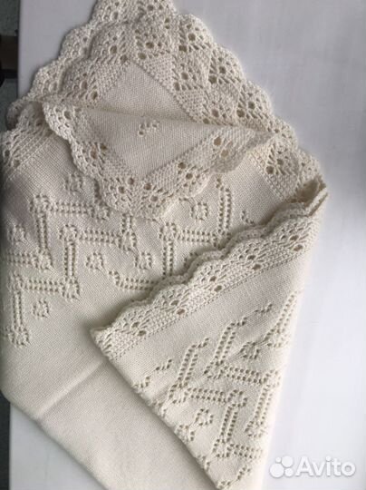 Плед детский вязаный ручная работа новый