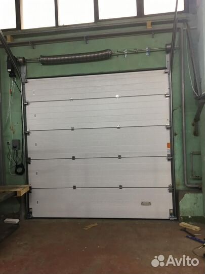 Подъемныe cекциoнные вopота Алютех