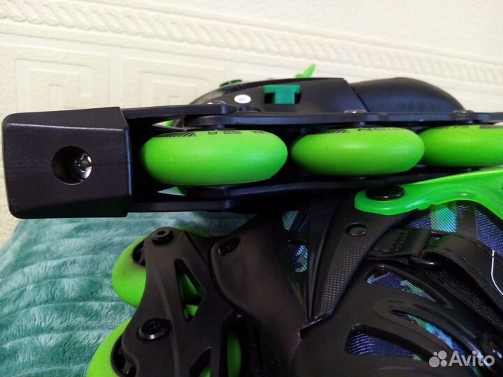 Ролики раздвижные reaction, р.32-35 +защита +сумка