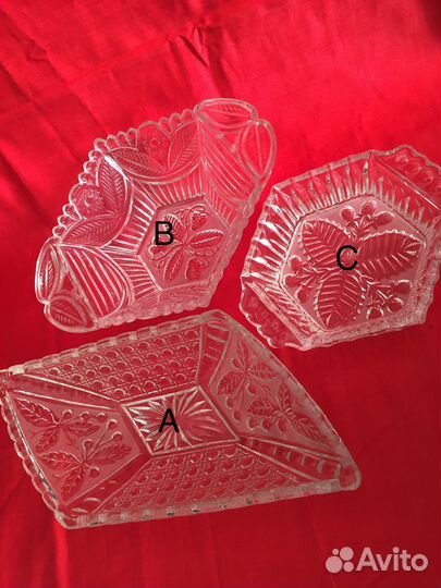 Ваза, салатница хрустальная СССР