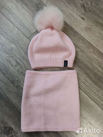 Шапка и снуд ручной работы