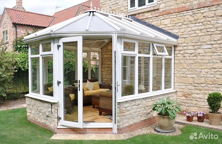 Остекление беседки распашное