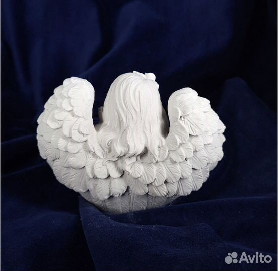 Гипсовая фигура, подсвечник 