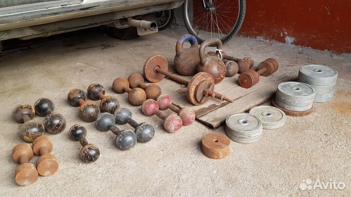 Штанги, блины, гири, гантели