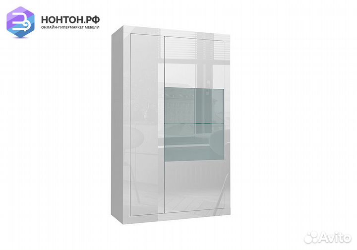 Шкаф-витрина Спайс белый