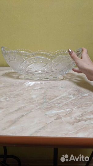 Салатница хрустальная СССР