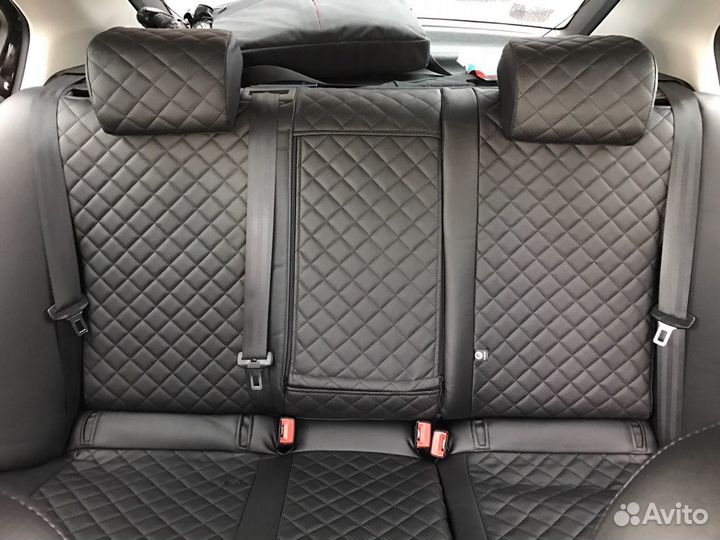 Чехлы Автопилот skoda octavia A5 ромб черный