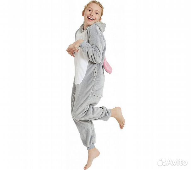 Кигуруми для детей Funfur Зайка Серый S