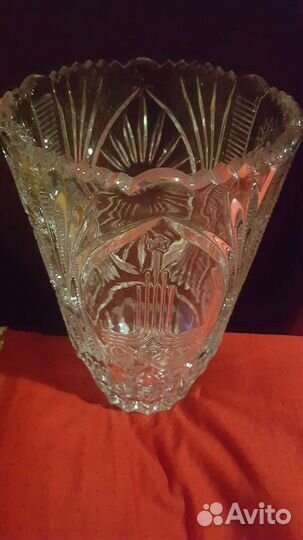 Хрустальная ваза Олимпиада 80