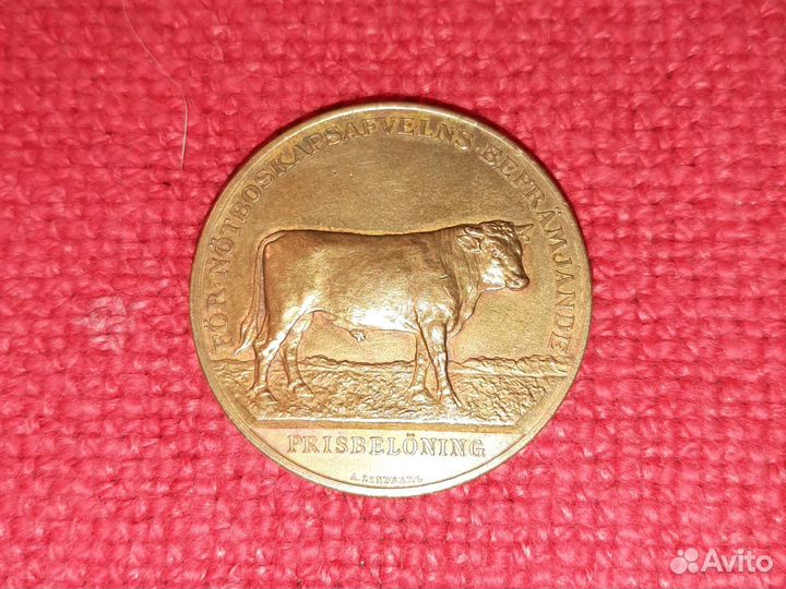 Медаль /Стокгольм домхоз. общество 1847 г