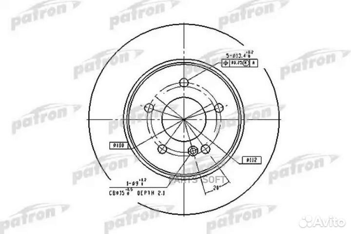 Patron PBD2813 Диск тормозной