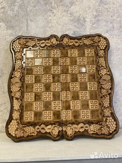 Нарды шахматы ручной работы из дерева 3в1