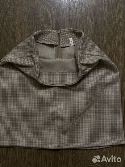 Клетчатая мини-юбка