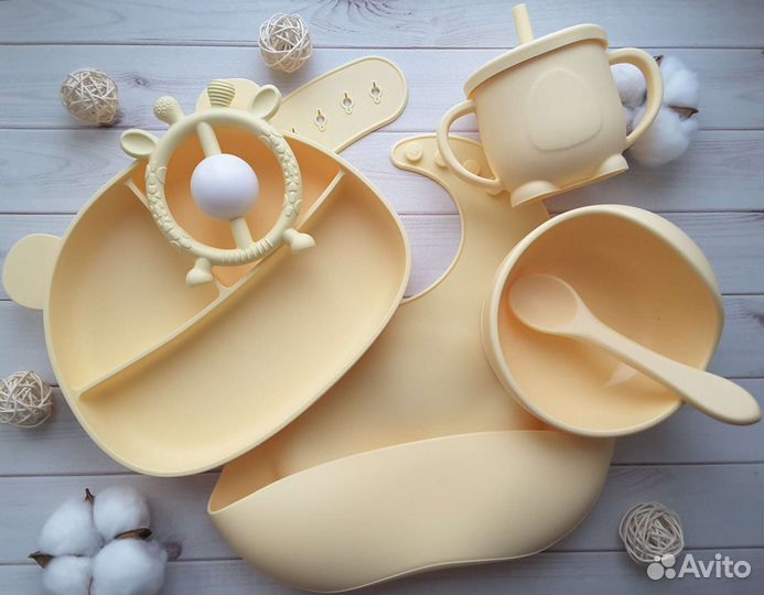 Посуда для малышей из пищевого силикона