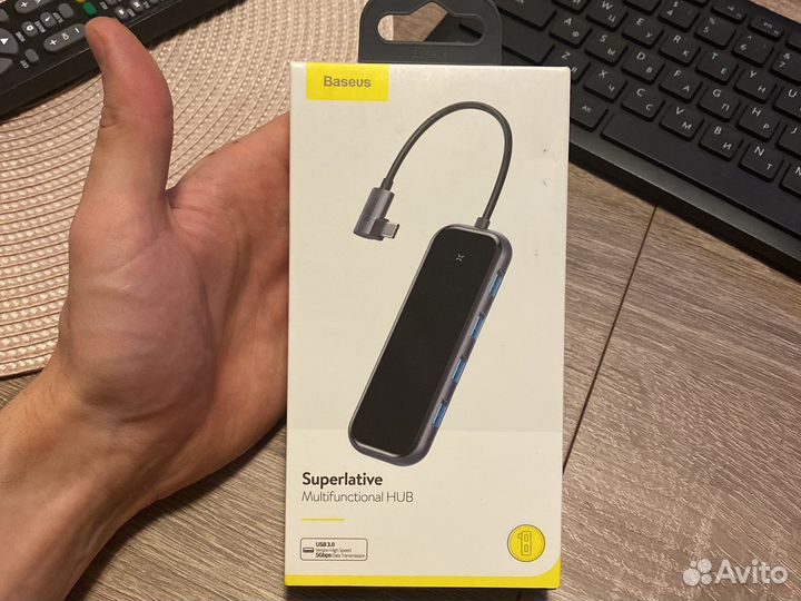 Хаб baseus 3 USB type-C концентратор разветвитель