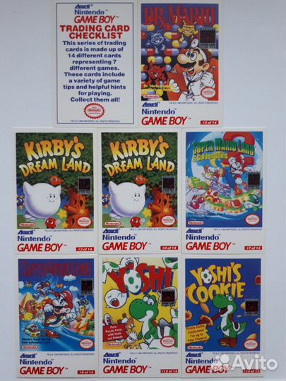 Карточки Nintendo Game Boy