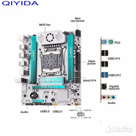 Комплект Xeon 2680v4 / Qiyida X99 D4 / 32Gb Ddr4 объявление продам