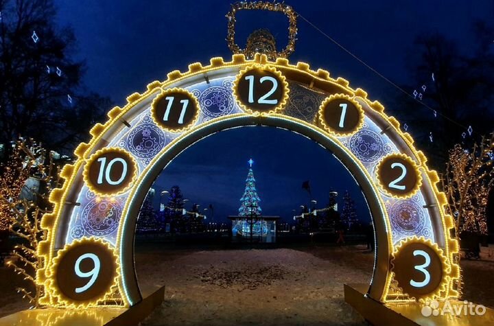 Уличные световые фигуры для оформления города