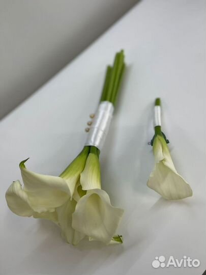 Свадебный букет с каллами