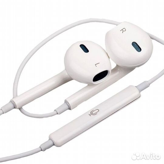 Гарнитура EarPods штекер Lightning белые cоpy