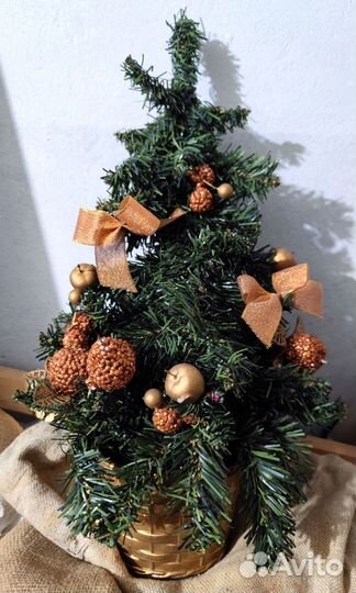 Елка новогодняя искусственная настольная 50см,40см