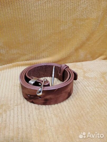 Мужской кожаный ремень, ремень ручной работы