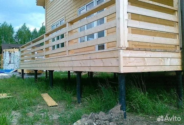 Монтаж винтовых свай