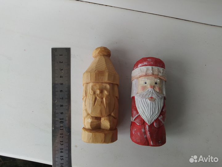 Игрушка Дед Мороз из дерева