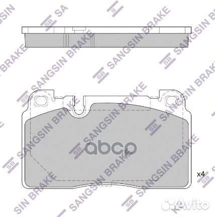 Колодки тормозные дисковые Audi Q5 2.0tfsi/3.0T