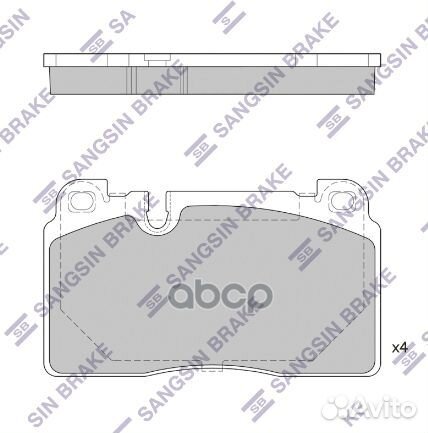 Колодки тормозные дисковые Audi Q5 2.0tfsi/3.0T