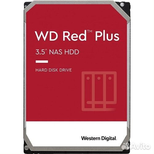 Жесткий диск WD Red Plus 12тб 3.5' 7200RPM 256MB