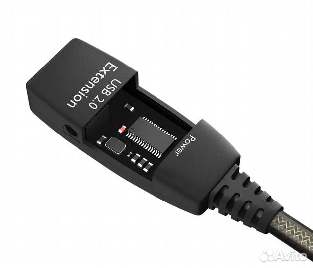 Кабель удлинитель GCR USB 2.0 AM/AF активный 10 m
