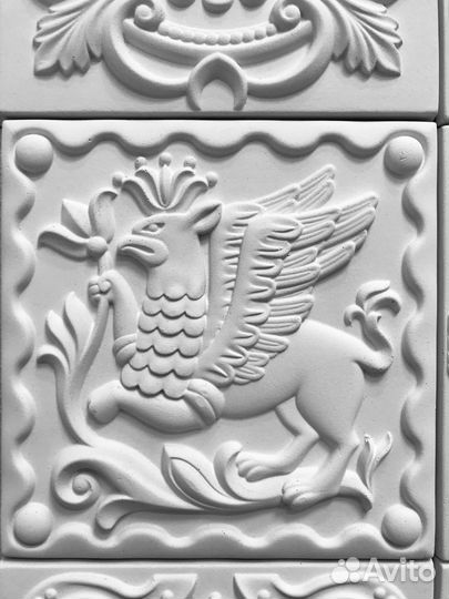 Гипсовые изразцы. гипсовая лепнина Аврора