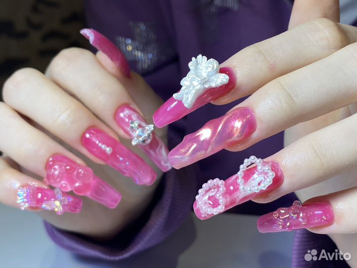 Наращивание ногтей, необычные дизайны