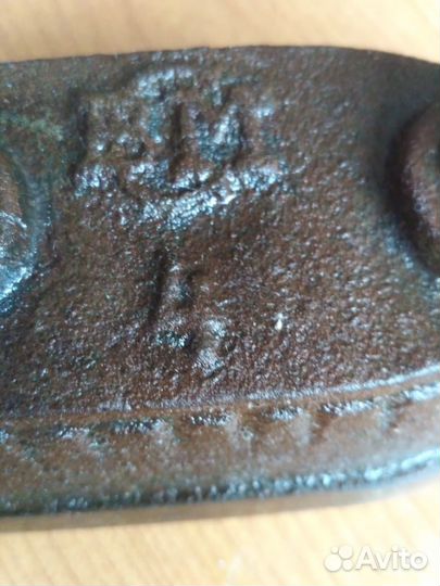 Утюг чугунный старинный