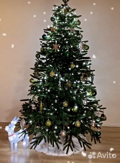 Елка искусственная 180 литая + пвх