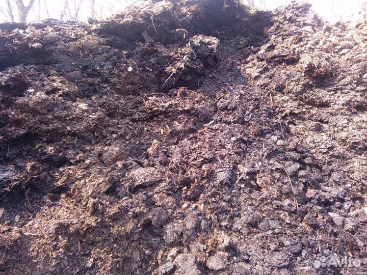 Конский перегной в мешках